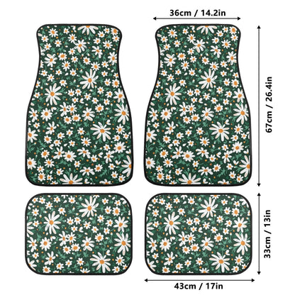 Daisy forest Back and Front Car Floor Mats - sense forest