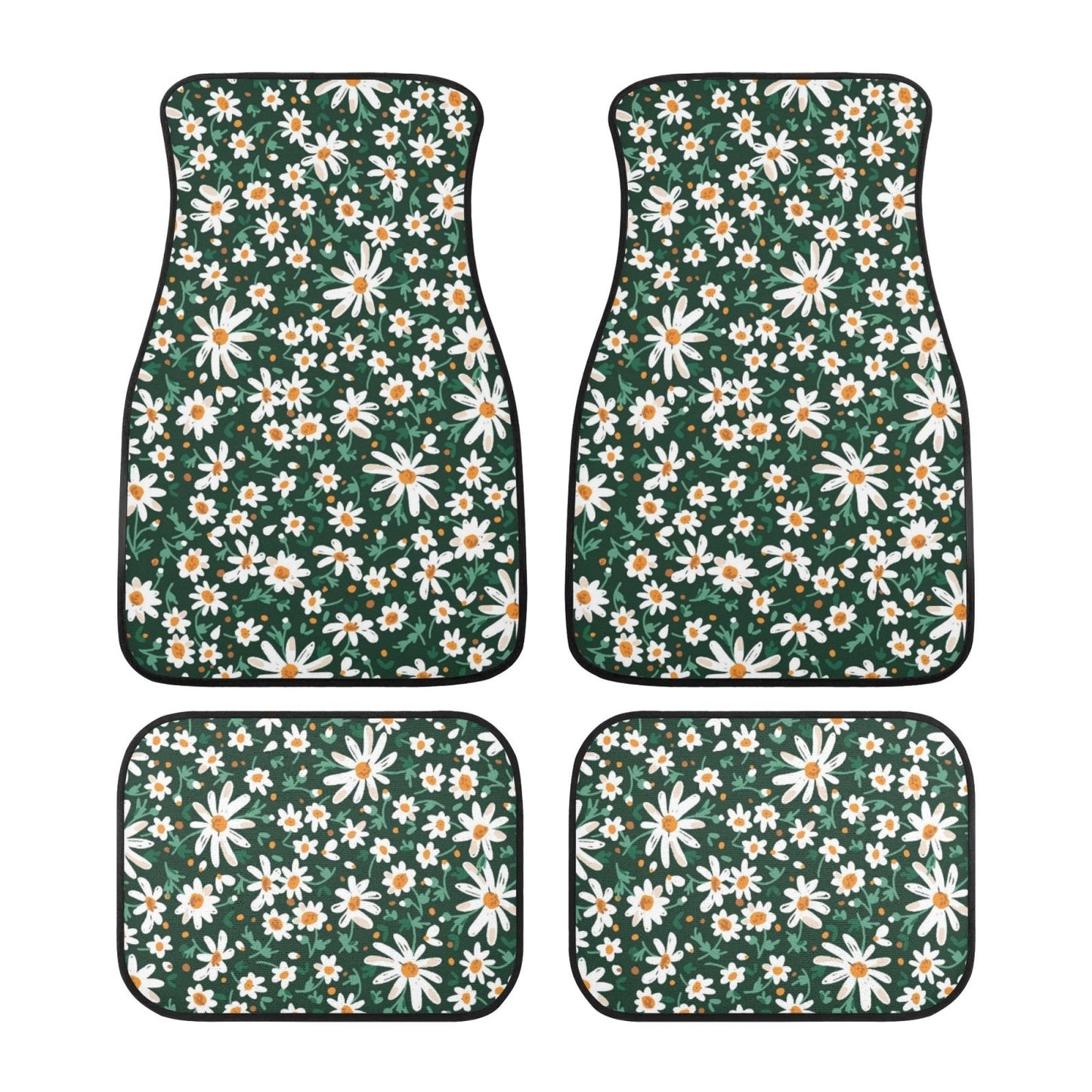 Daisy forest Back and Front Car Floor Mats - sense forest