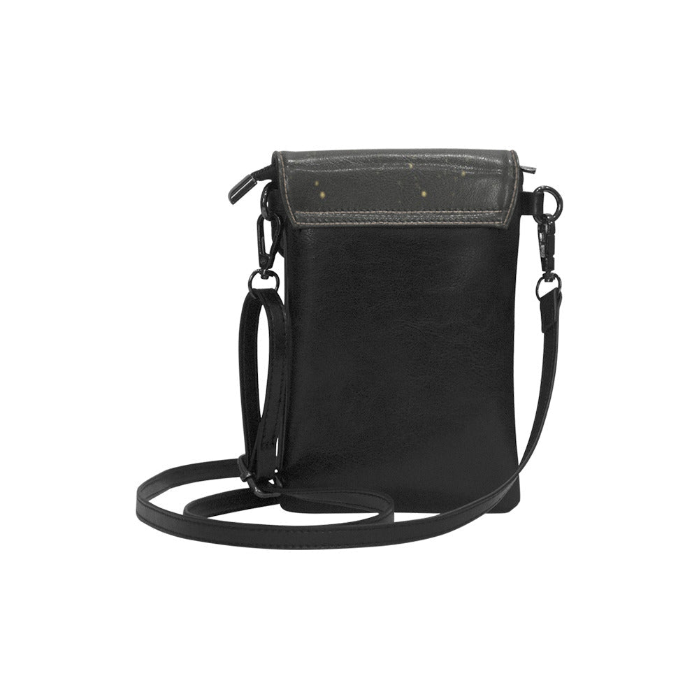 Dragonfly of Crescent Moon Witchcraft phone pouch Sling bag - sense forest