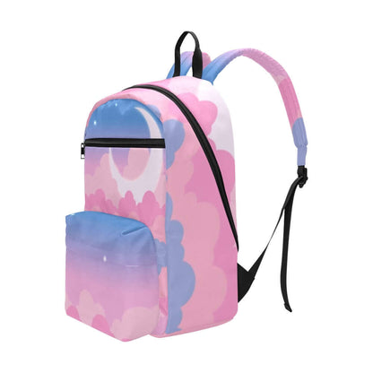 Kawaii Pink Pastel sky big moon backpack Travel Backpack(Large Capacity)