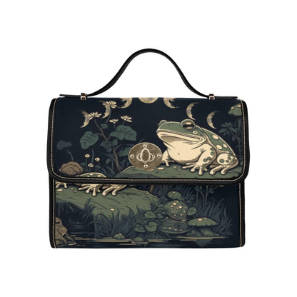 Goblincore Moon Frog forest satchel bag | Sense Forest