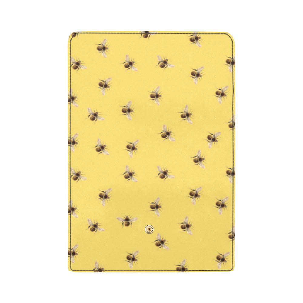 Honey Bees Vegan Leather Women's Trifold Long Clutch Wallets