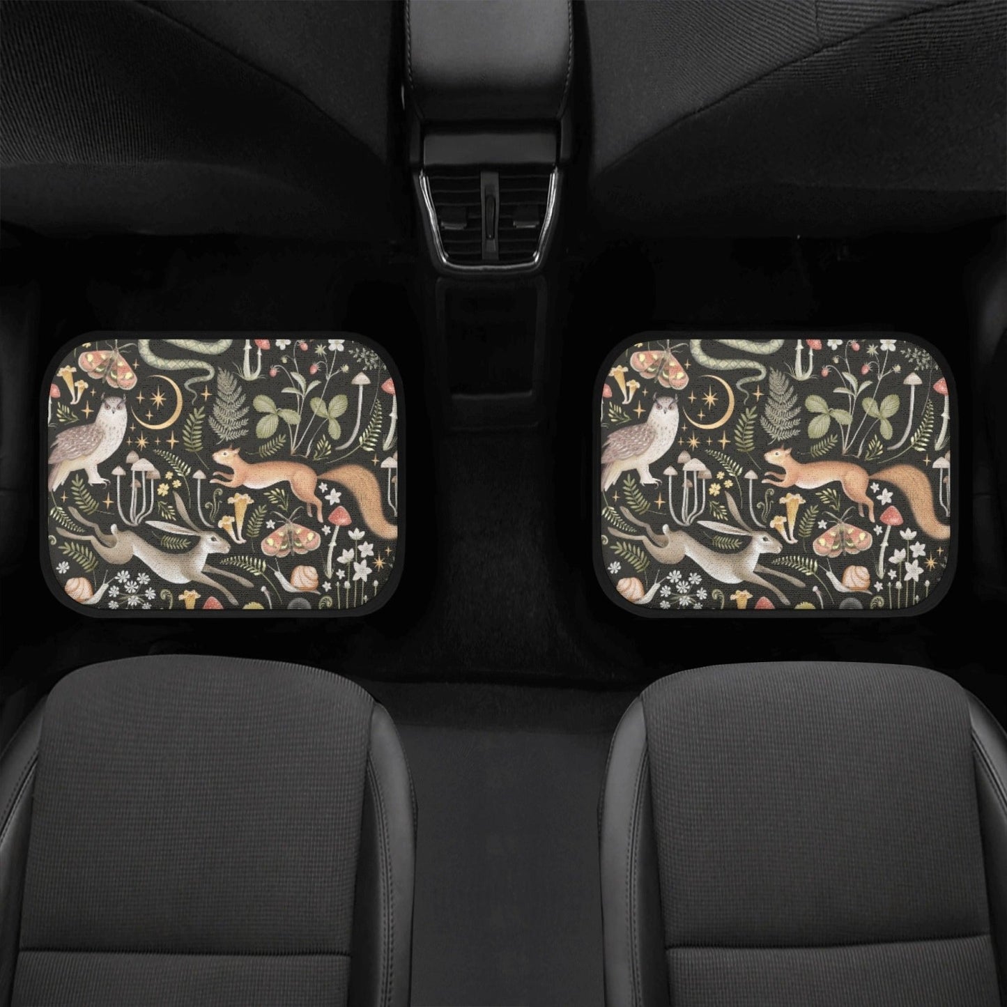 Forest Animals Back and Front Car Floor Mats - sense forest