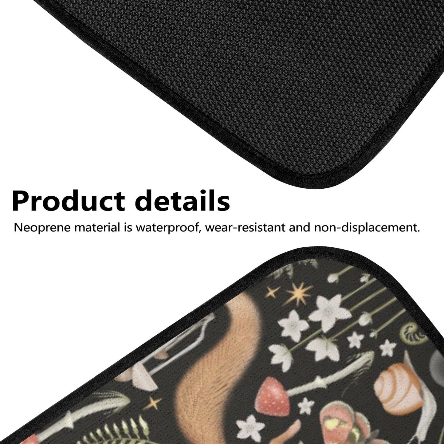 Forest Animals Back and Front Car Floor Mats - sense forest