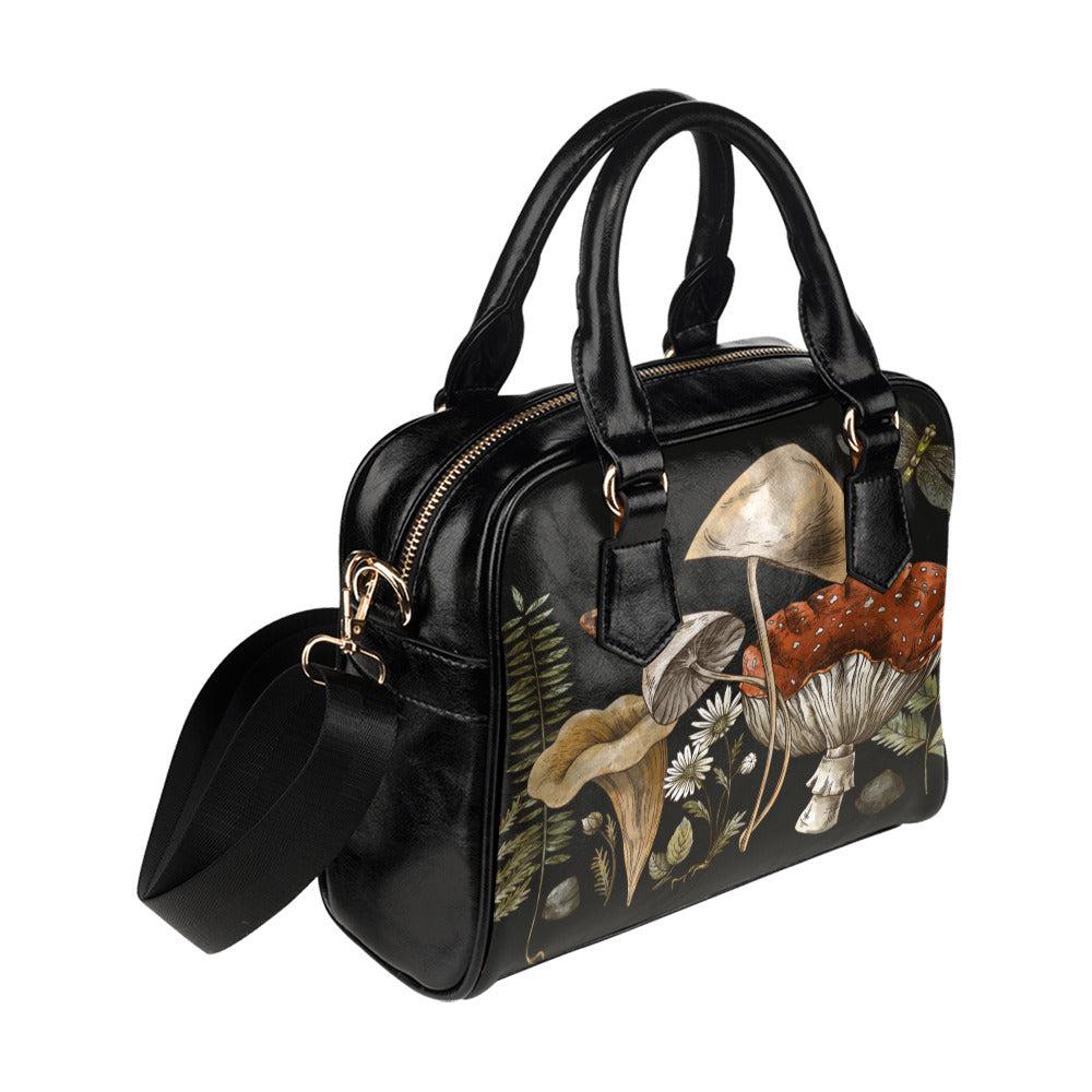 Forest witch c0ttagecore Mushroom bowler Shoulder Handbag - sense forest