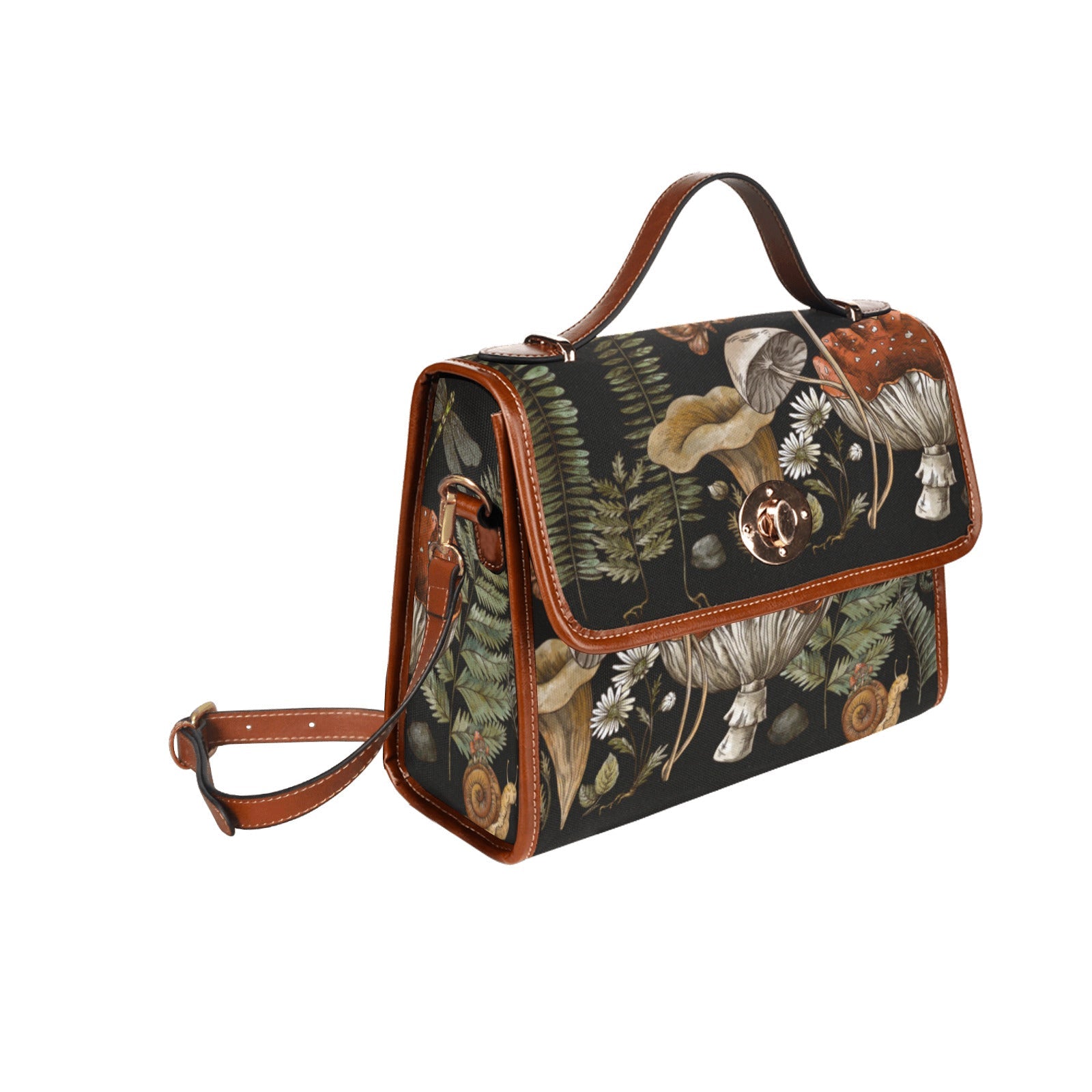Forest witch Cottagecore Magic mushroom Satchel Bag - sense forest