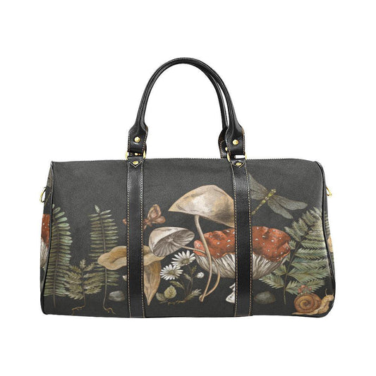 Forest witch Mushroom fern small duffle fashion Travel Bag - sense forest