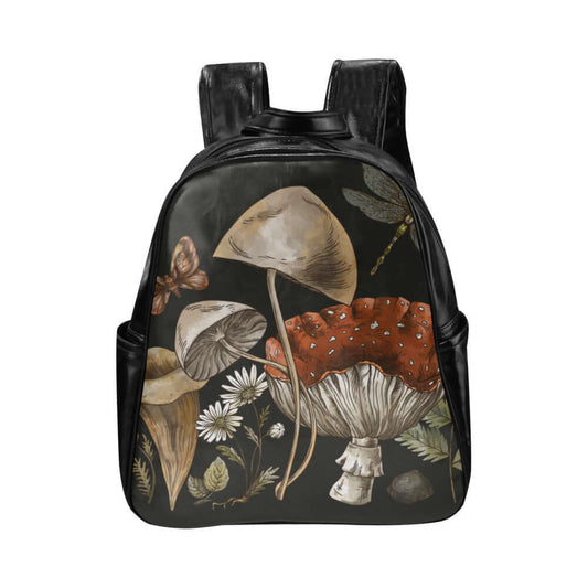 Forest Witch Mushroom Vegan Leather Backpack - sense forest
