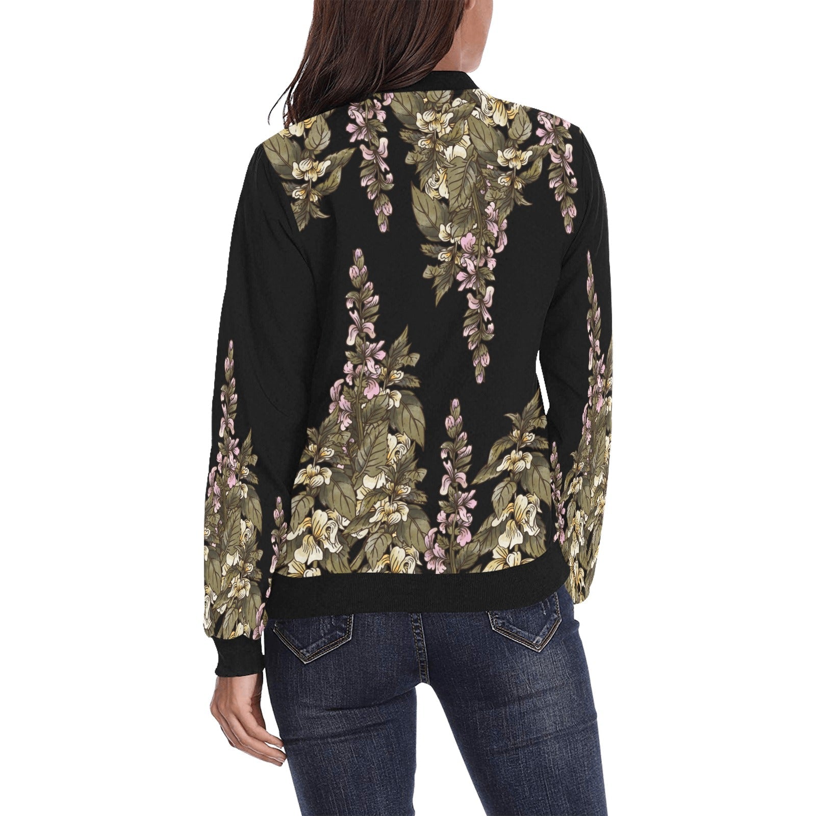 Fox gloves Women Bomber Jacket - sense forest