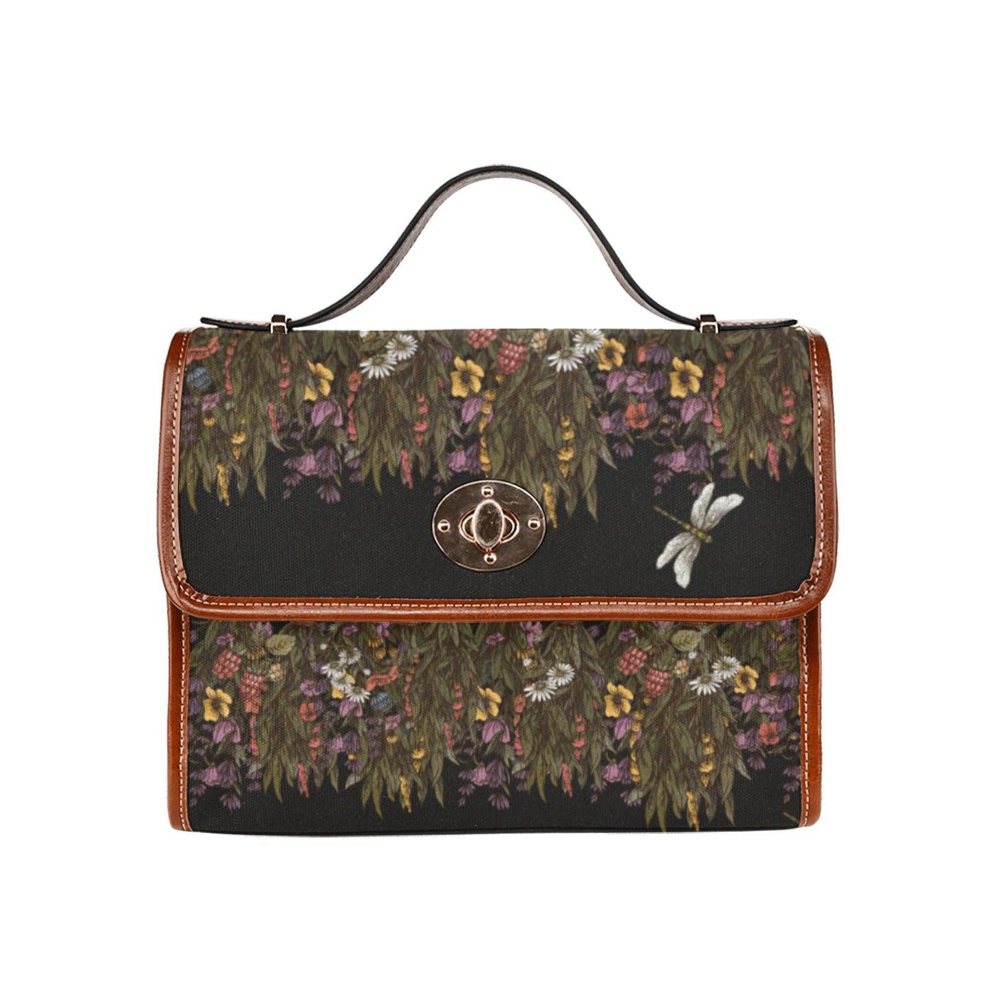 Herbalist Dried flower Cottagecore Canvas satchel Bag - sense forest