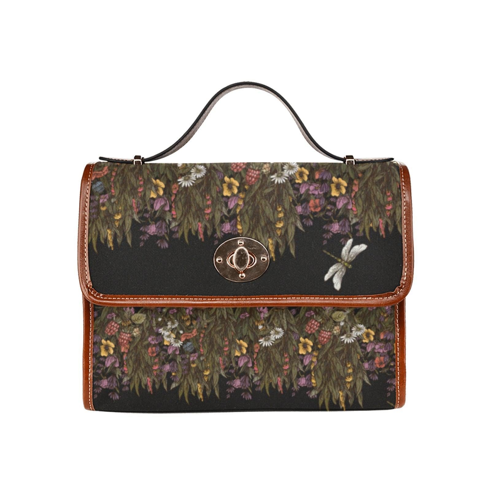 Herbalist Dried flower Cottagecore Canvas satchel Bag - sense forest
