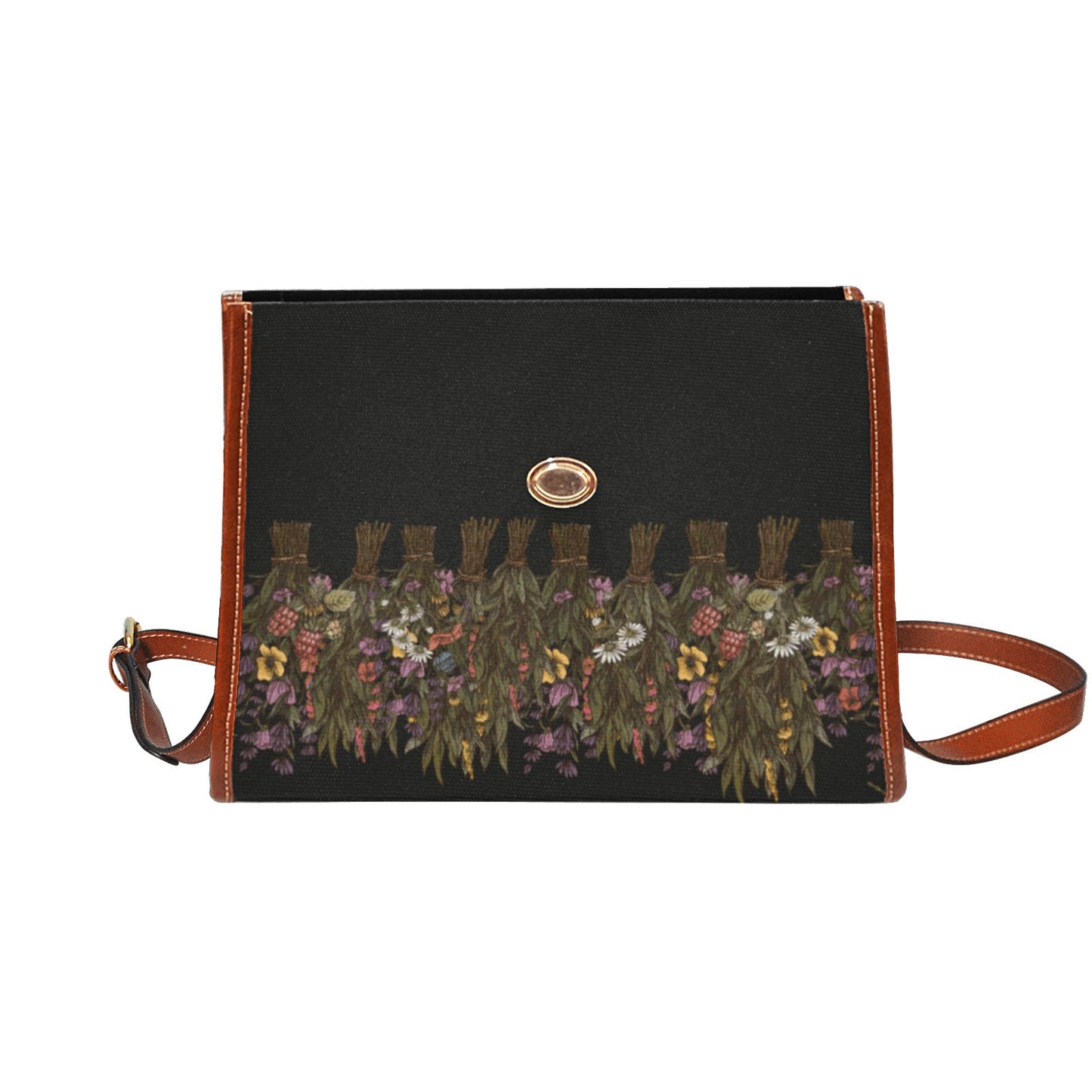Herbalist Dried flower Cottagecore Canvas satchel Bag - sense forest