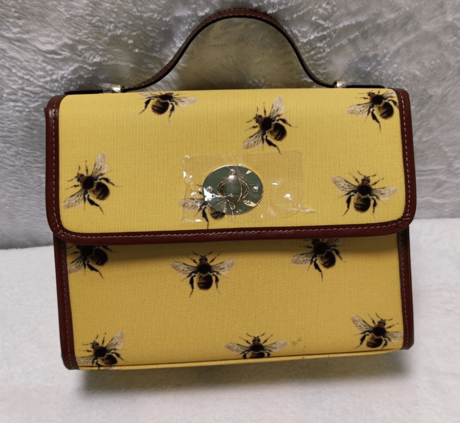 Honey Bees Cottagecore Canvas satchel Bag - sense forest