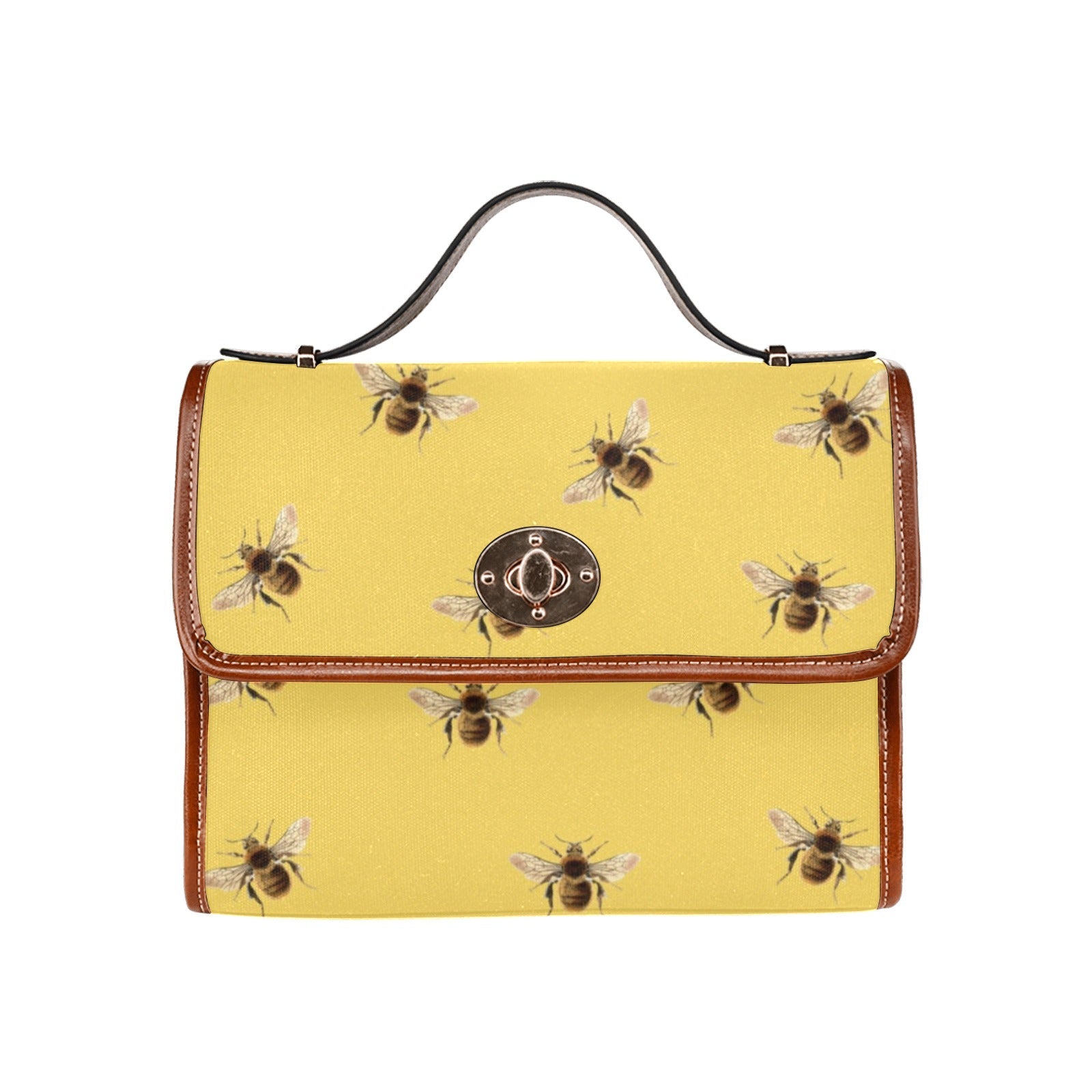 Honey Bees Cottagecore Canvas satchel Bag - sense forest