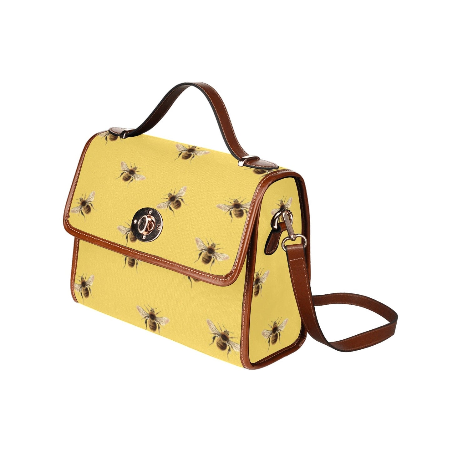 Honey Bees Cottagecore Canvas satchel Bag - sense forest