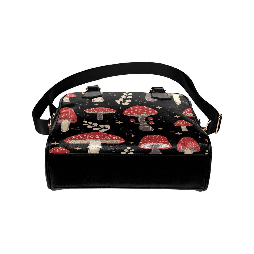 Kawaii Amanita mushroom bowler Shoulder Handbag with strap - sense forest