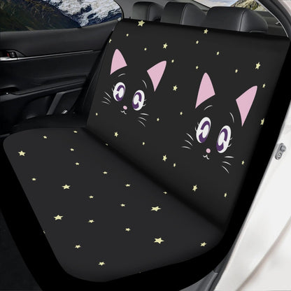 Kawaii Black Cats Seat Cover Set - sense forest
