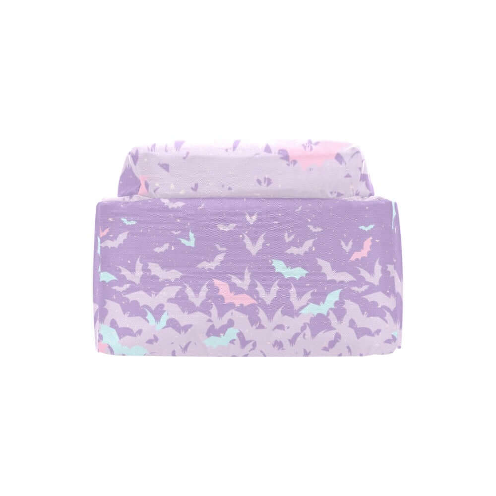 Kawaii Goth Pastel Purple cute Bats backpack Travel Backpack(Large Capacity) - sense forest