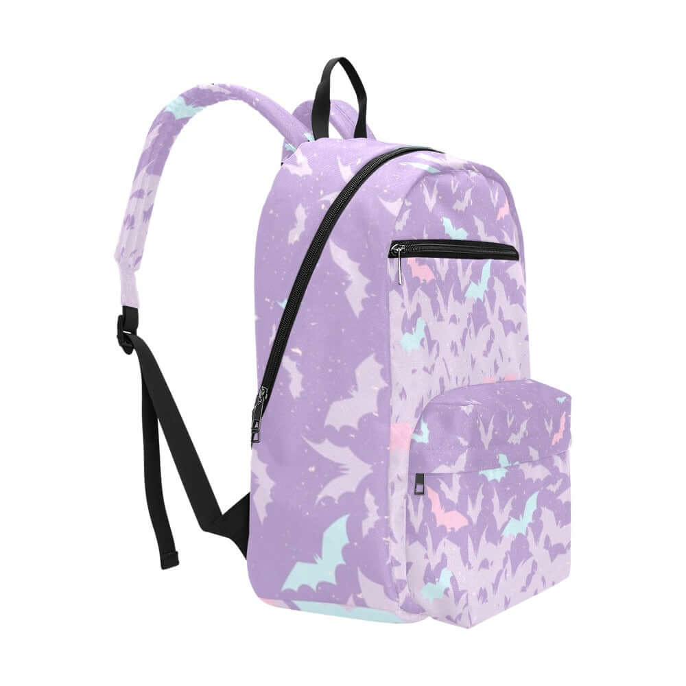 Kawaii Goth Pastel Purple cute Bats backpack Travel Backpack(Large Capacity) - sense forest