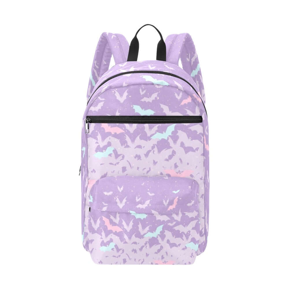 Kawaii Goth Pastel Purple cute Bats backpack Travel Backpack(Large Capacity) - sense forest