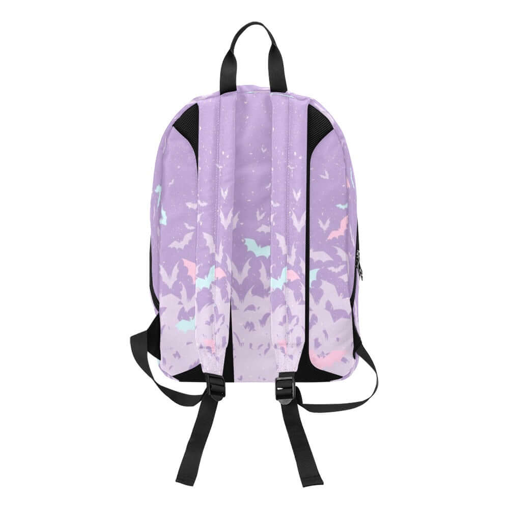 Kawaii Goth Pastel Purple cute Bats backpack Travel Backpack(Large Capacity) - sense forest