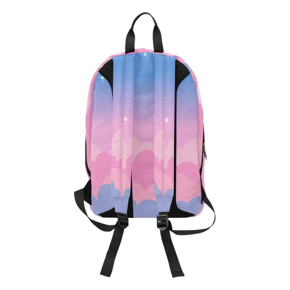 Kawaii Pink Pastel sky big moon backpack Travel Backpack(Large Capacity) - sense forest