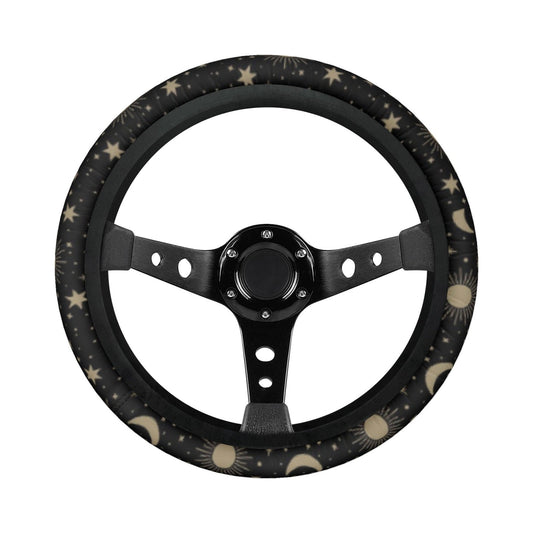 Moon Phase Car Steering Wheel Cover - sense forest
