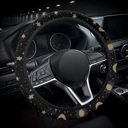 Moon Phase Car Steering Wheel Cover - sense forest