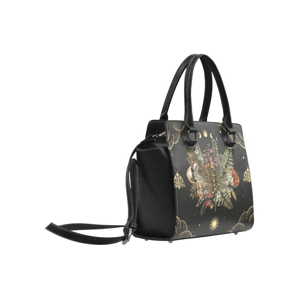 Mooncrest dragonfly premium Witch handbag Classic Shoulder Handbag - sense forest