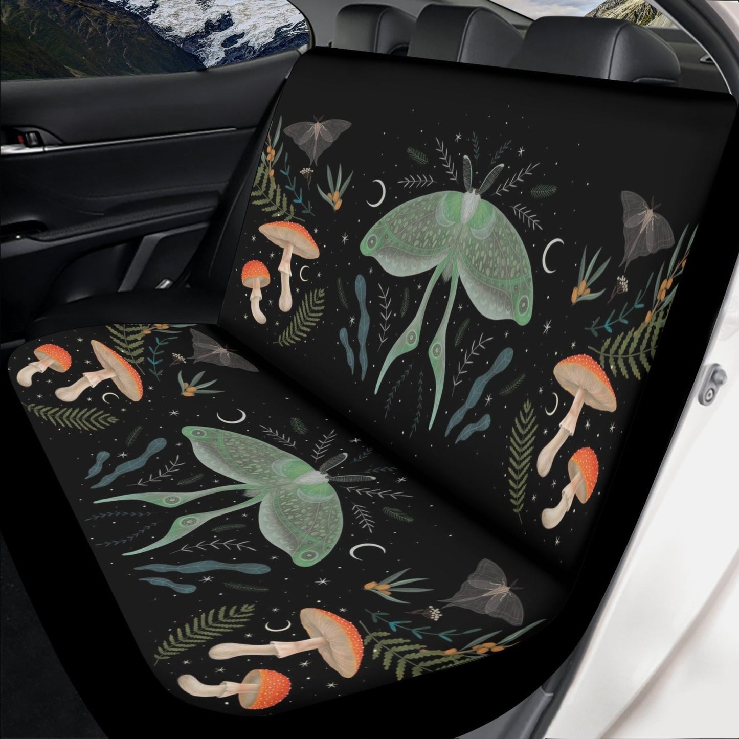 Moth Forest Car Seat Cover Set - sense forest