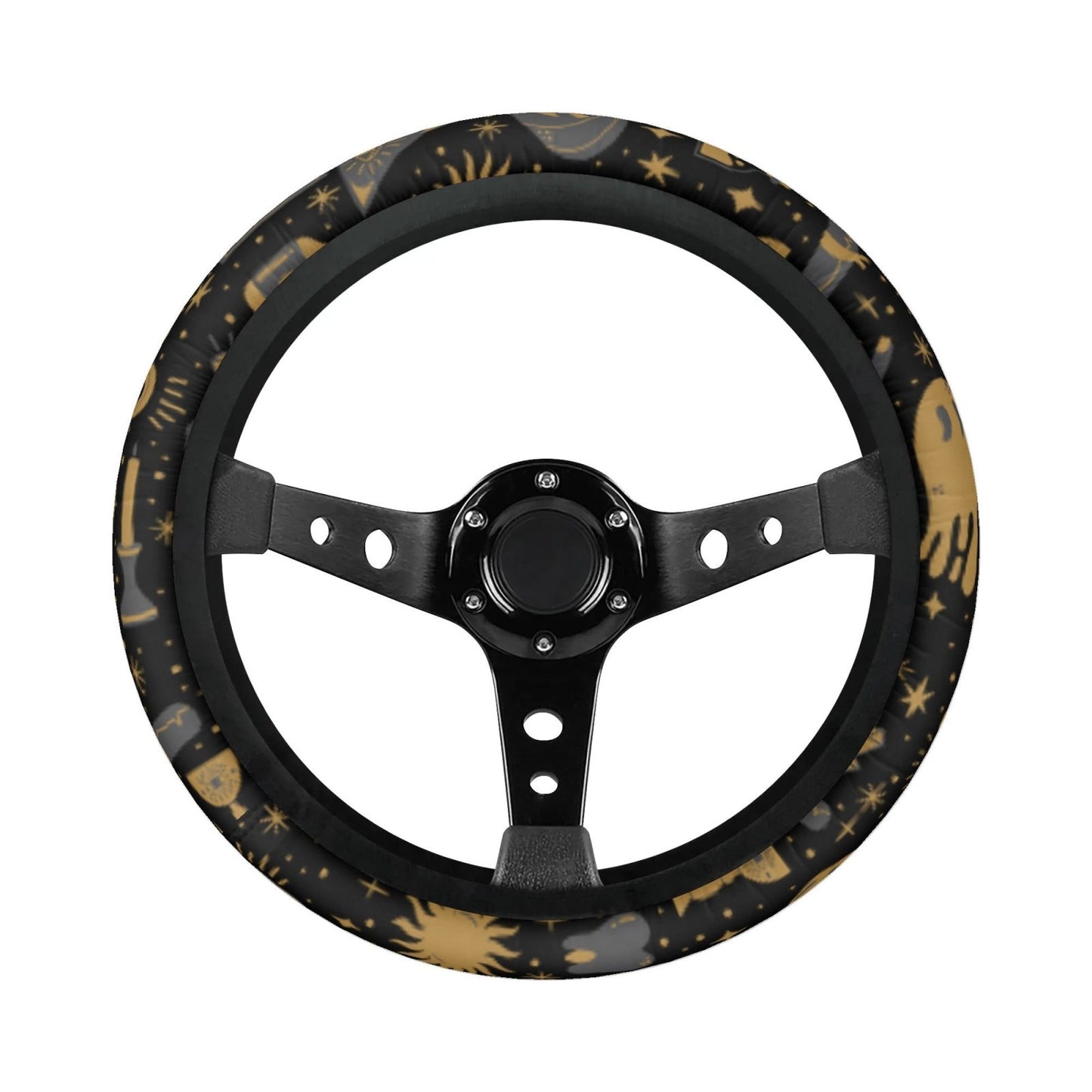 Mystical Element Witchy Car Steering Wheel Cover - sense forest