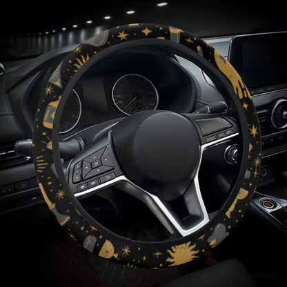 Mystical Element Witchy Car Steering Wheel Cover - sense forest