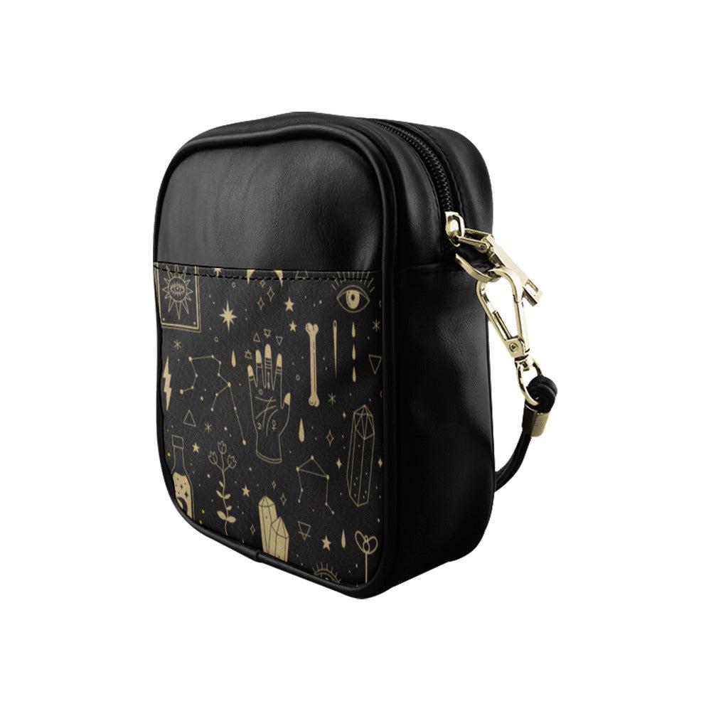 Mystical Elements Occult Witch mini sling bag - sense forest