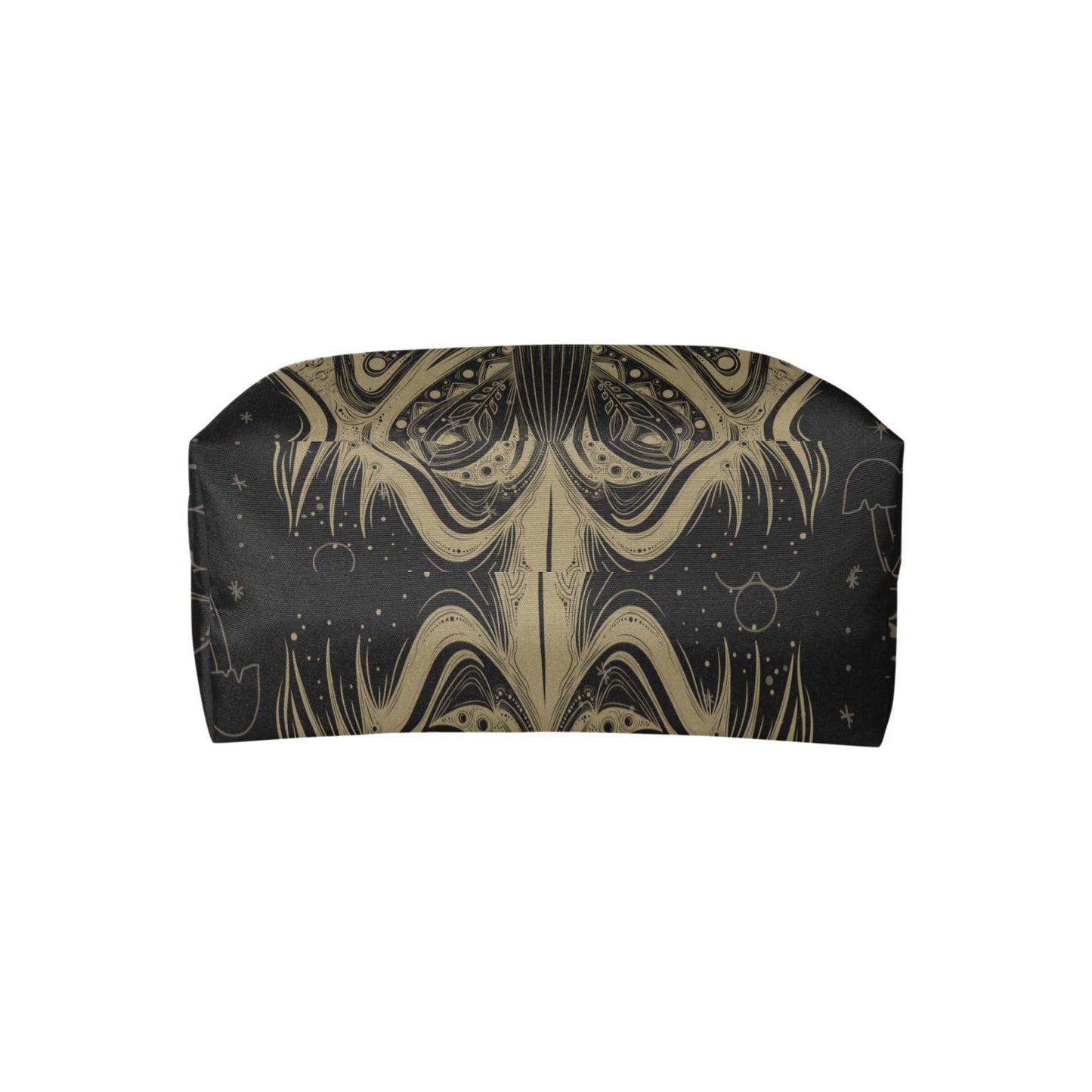 Mystical moon lotus moth fabric zip tote bag - sense forest