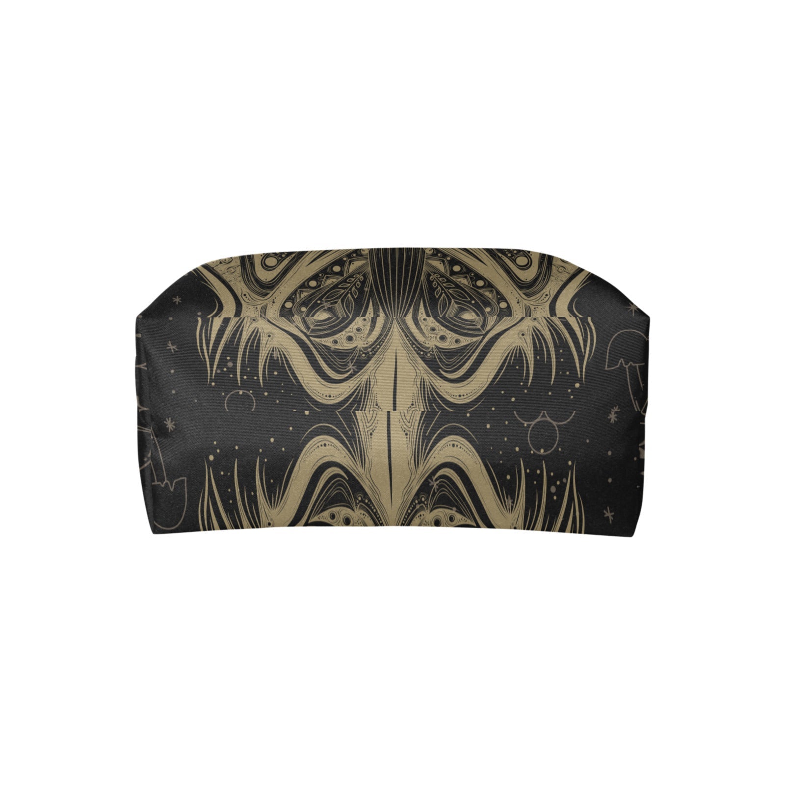 Mystical moon lotus moth fabric zip tote bag - sense forest