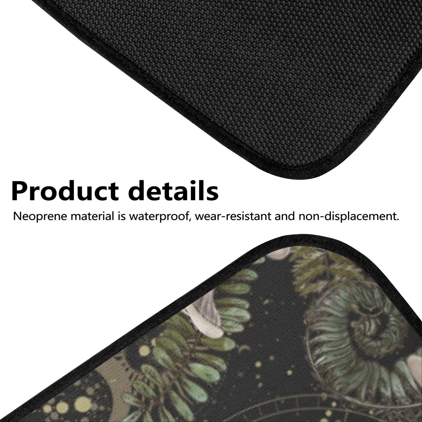 Oyster Mushroom Astrology Back and Front Car Floor Mats - sense forest