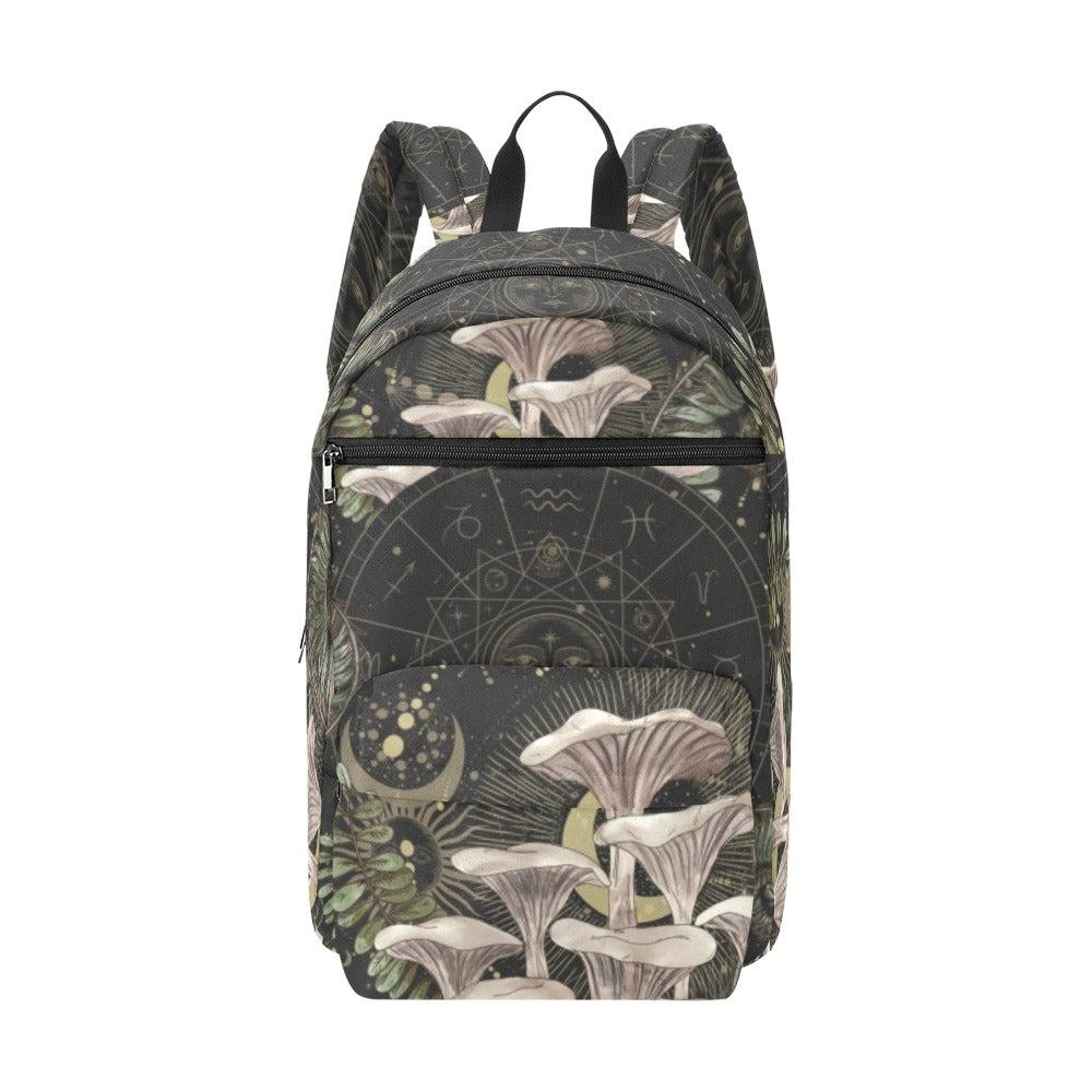 Oyster mushroom Zodiac witchy back to school / Travel Backpack(Large Capacity) - sense forest