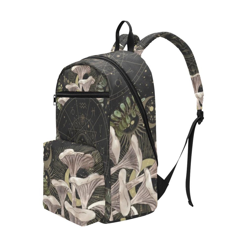 Oyster mushroom Zodiac witchy back to school / Travel Backpack(Large Capacity) - sense forest