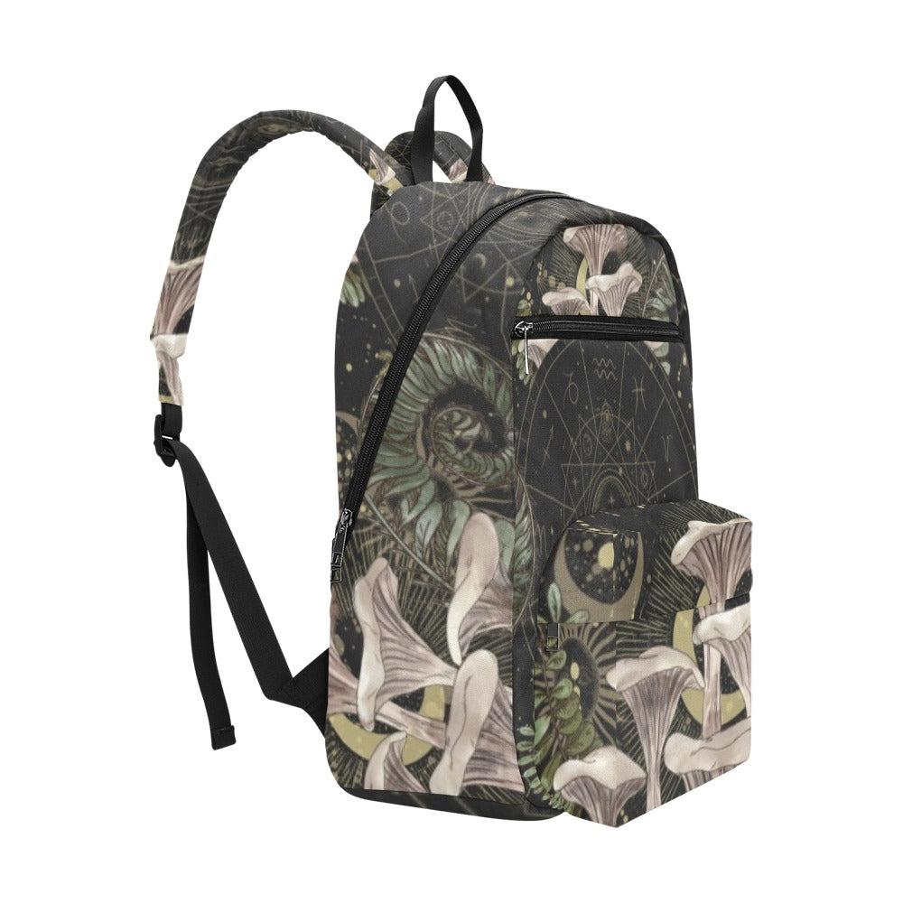 Oyster mushroom Zodiac witchy back to school / Travel Backpack(Large Capacity) - sense forest