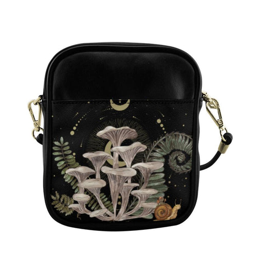 Oyster mushroom Zodiac Witchy Mini sling bag - sense forest