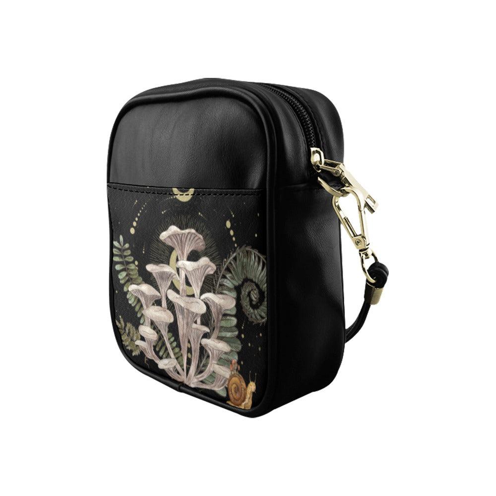Oyster mushroom Zodiac Witchy Mini sling bag - sense forest