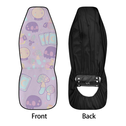 Pastel Purple Cute goth Car Seat Cover Set - sense forest