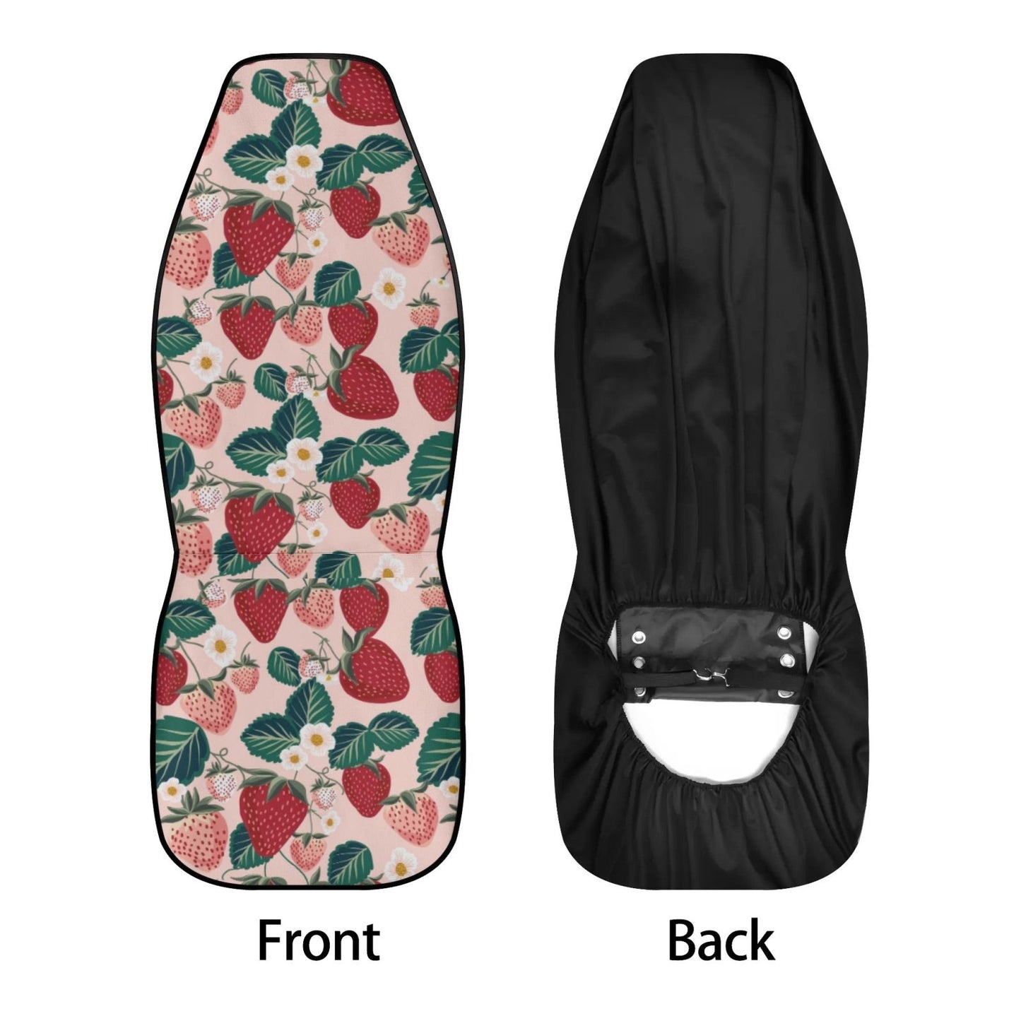 Pink strawberry Car Seat Cover Set - sense forest