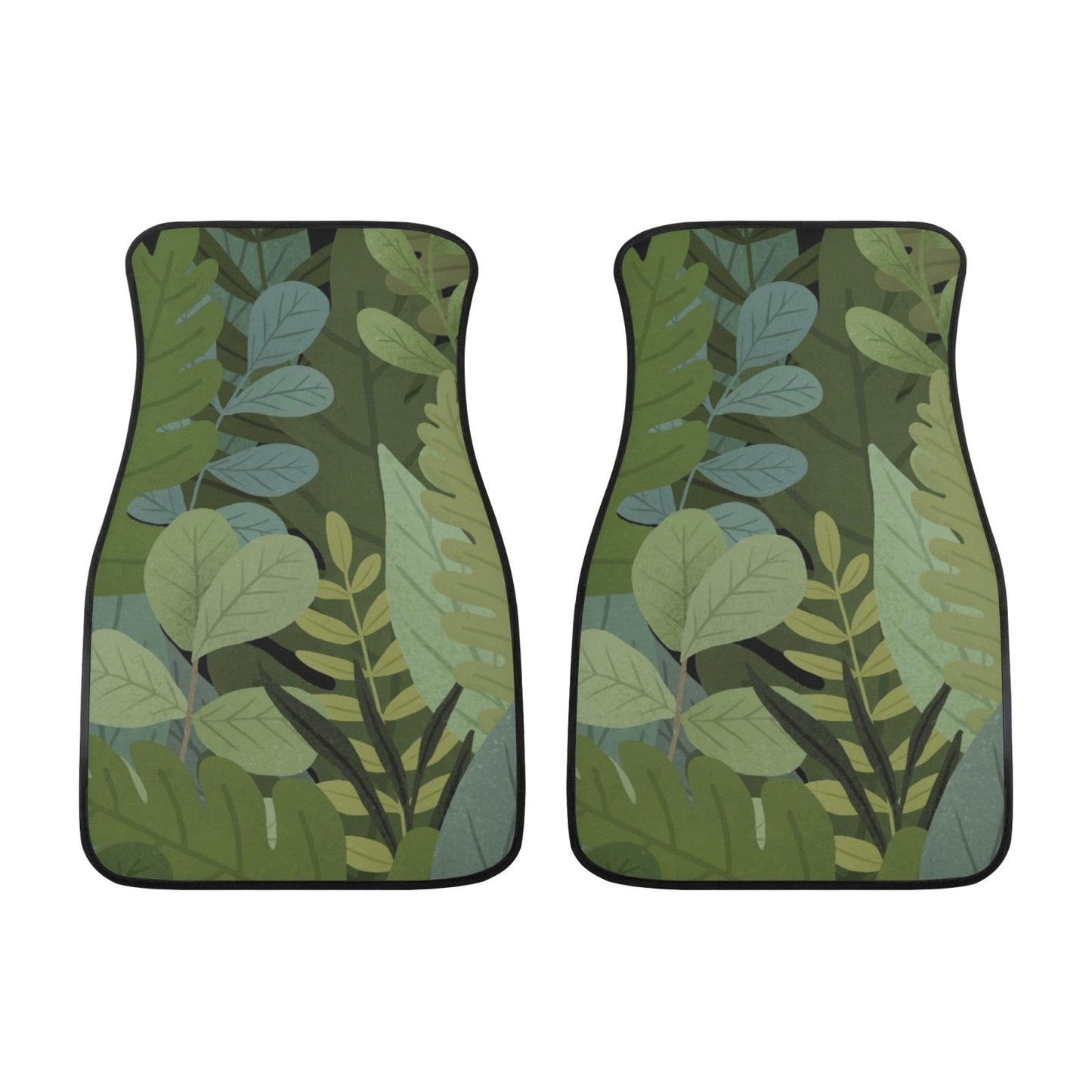 Plant Lovers green plant Back and Front Car Floor Mats - sense forest
