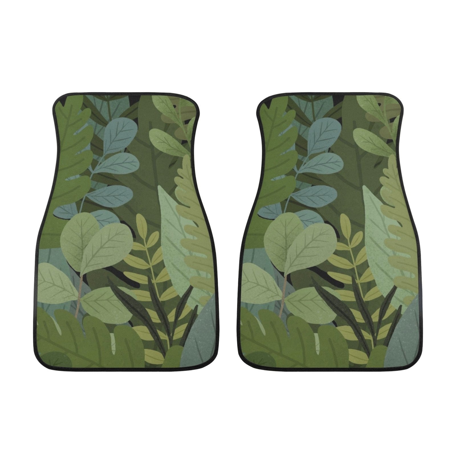 Plant Lovers green plant Back and Front Car Floor Mats - sense forest