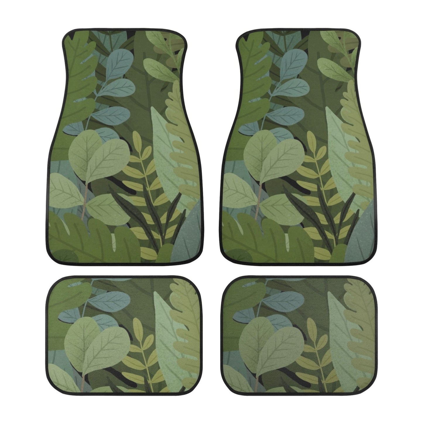Plant Lovers green plant Back and Front Car Floor Mats - sense forest