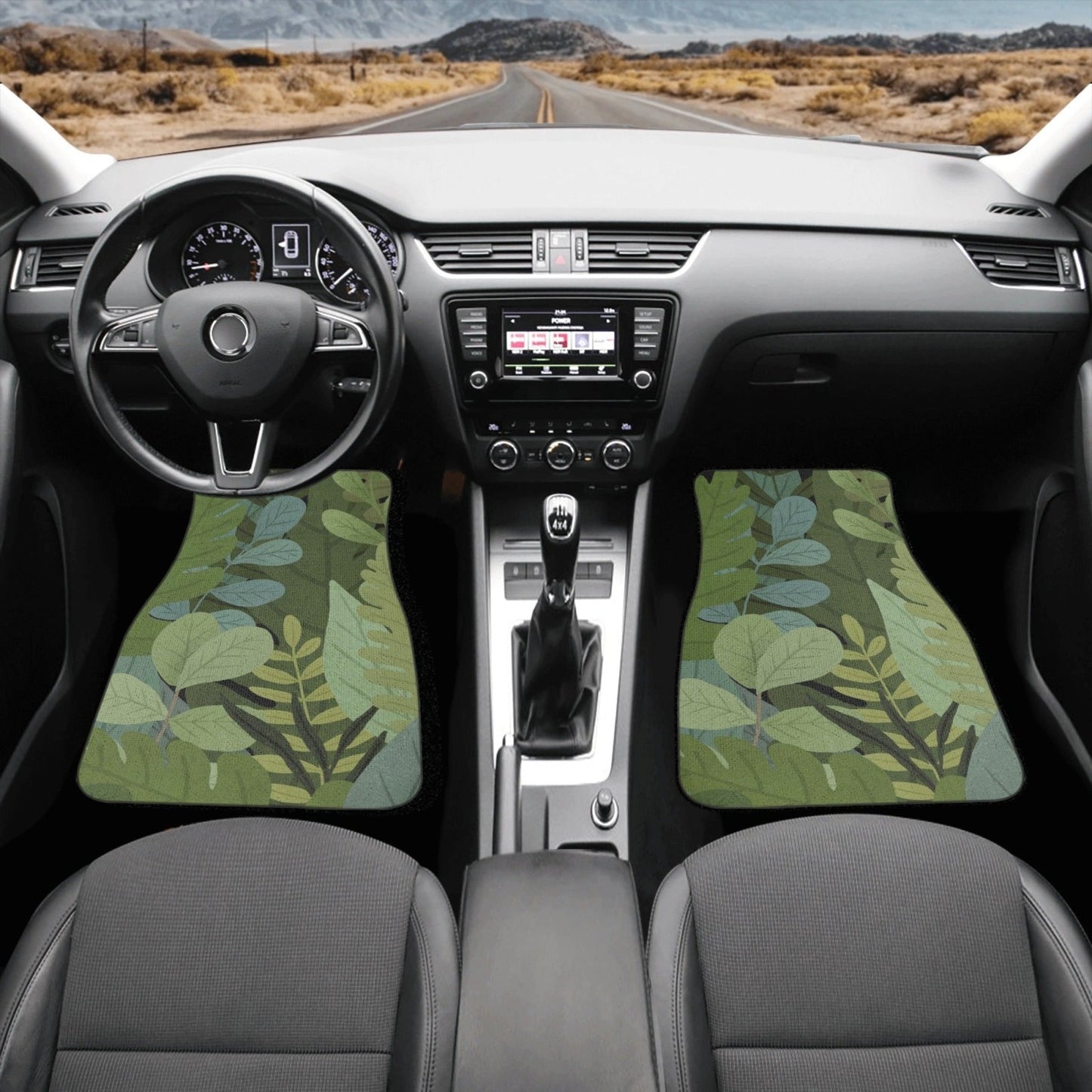 Plant Lovers green plant Back and Front Car Floor Mats - sense forest