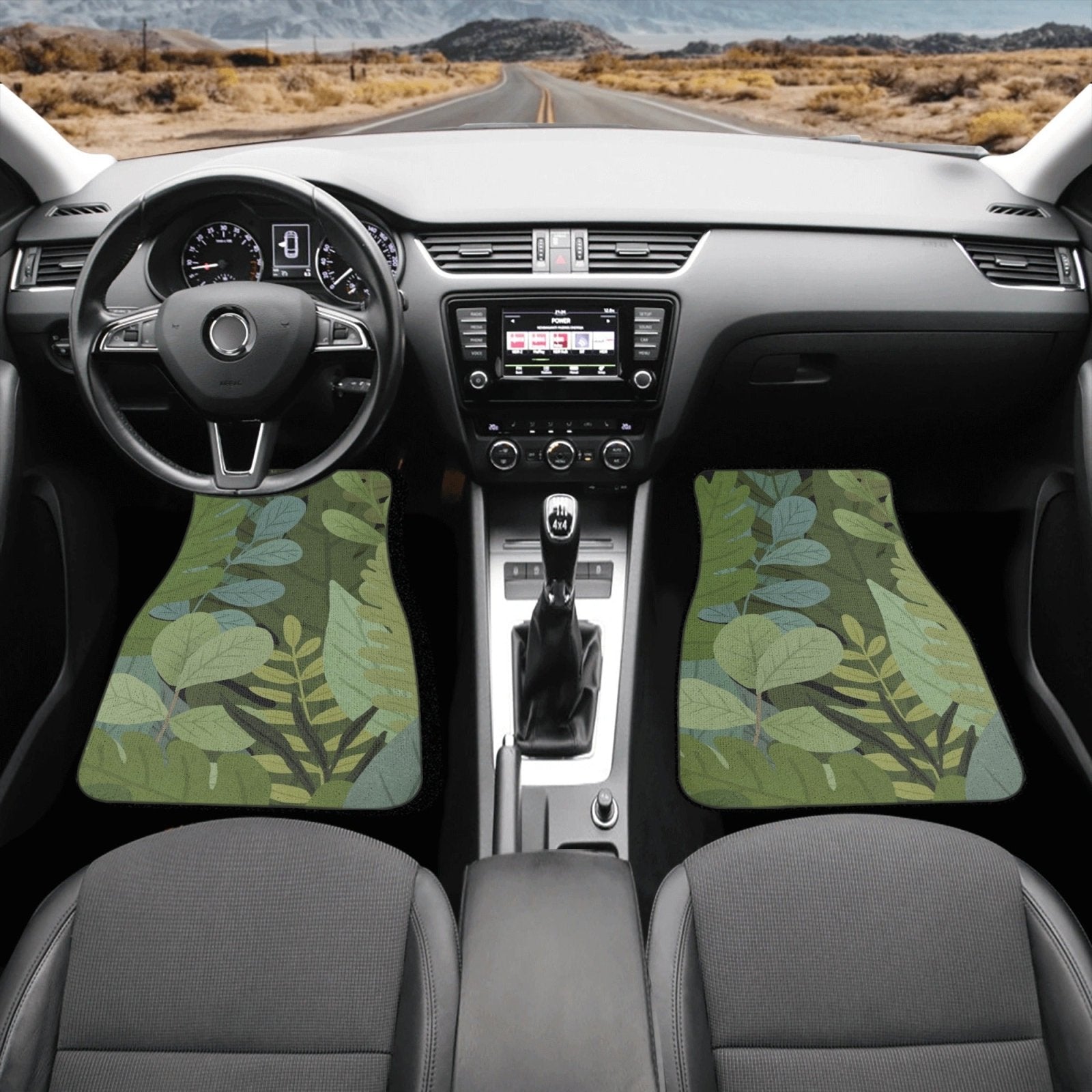 Plant Lovers green plant Back and Front Car Floor Mats - sense forest