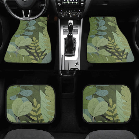 Plant Lovers green plant Back and Front Car Floor Mats - sense forest