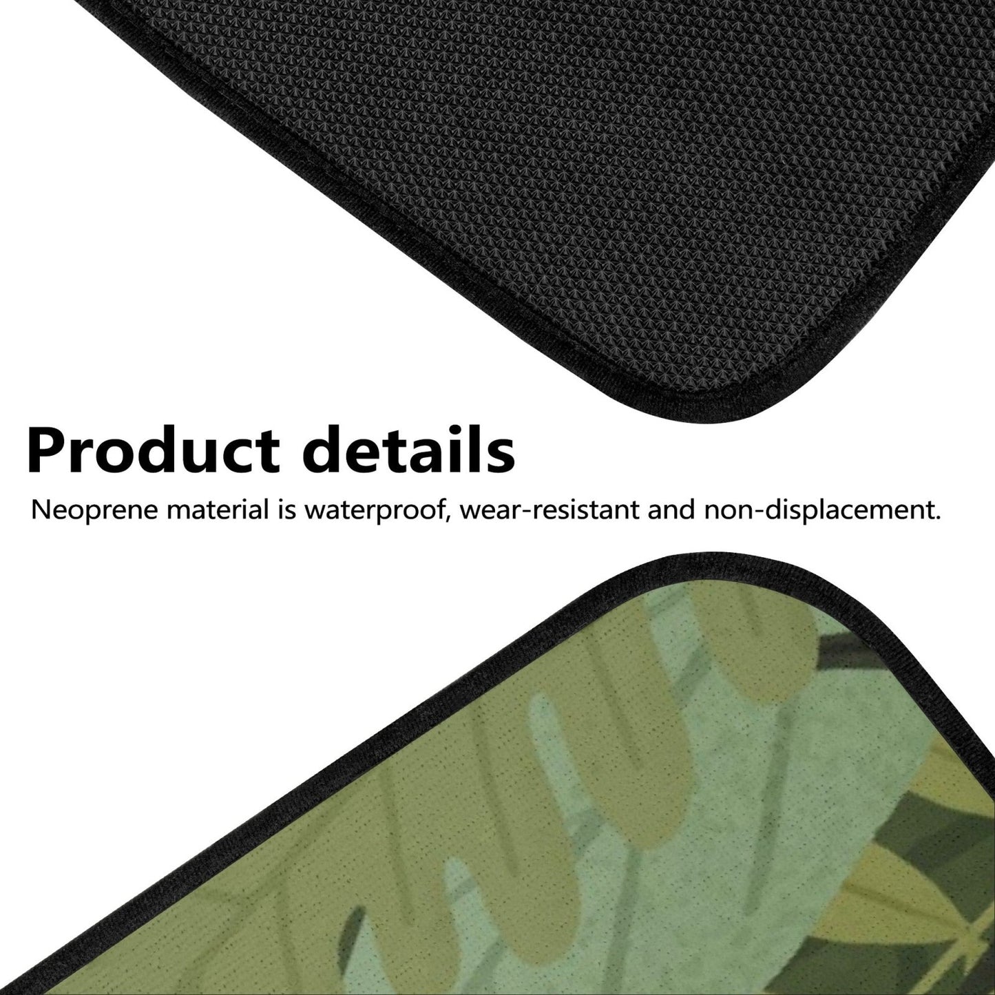 Plant Lovers green plant Back and Front Car Floor Mats - sense forest